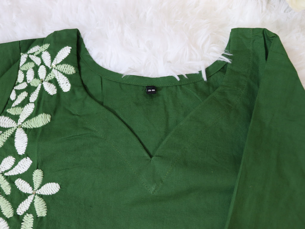 Forest Green Cotton Co-ord set