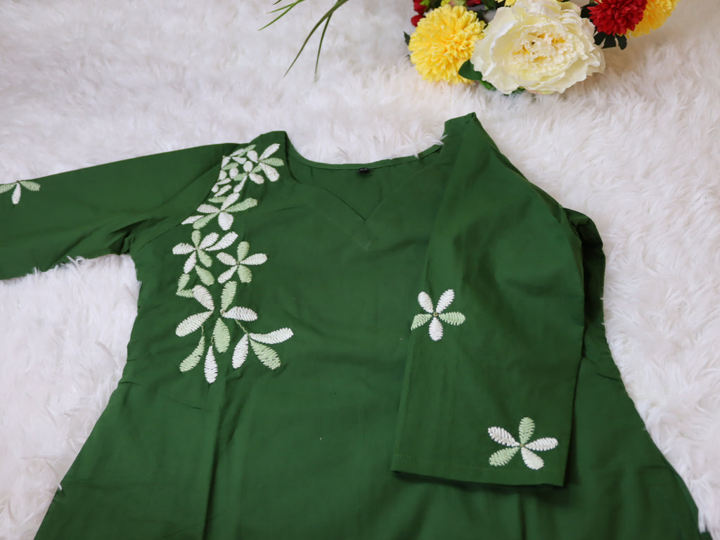 Forest Green Cotton Co-ord set
