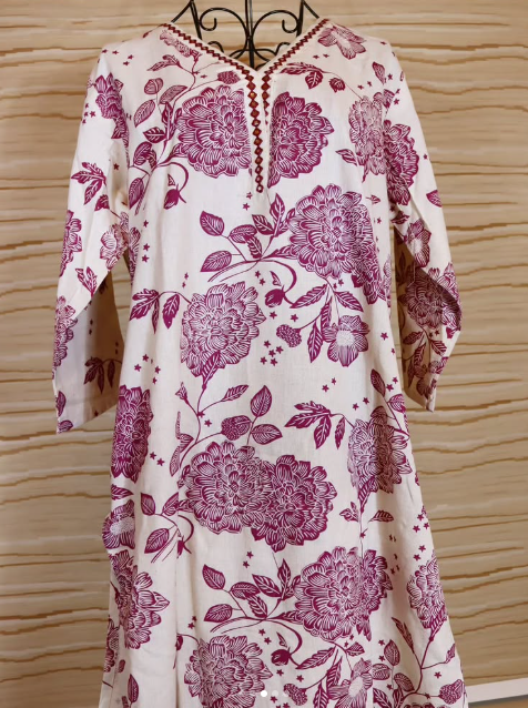 Premium Jute-Cotton Floral Co-ord Set