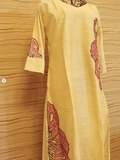 Ivory Handcrafted Silk dress