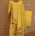Lemon Yellow Handcrafted Mulberry Silk Set